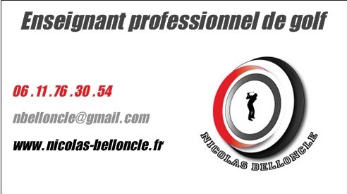 Nicolas Belloncle - Enseignant Professionnel de Golf